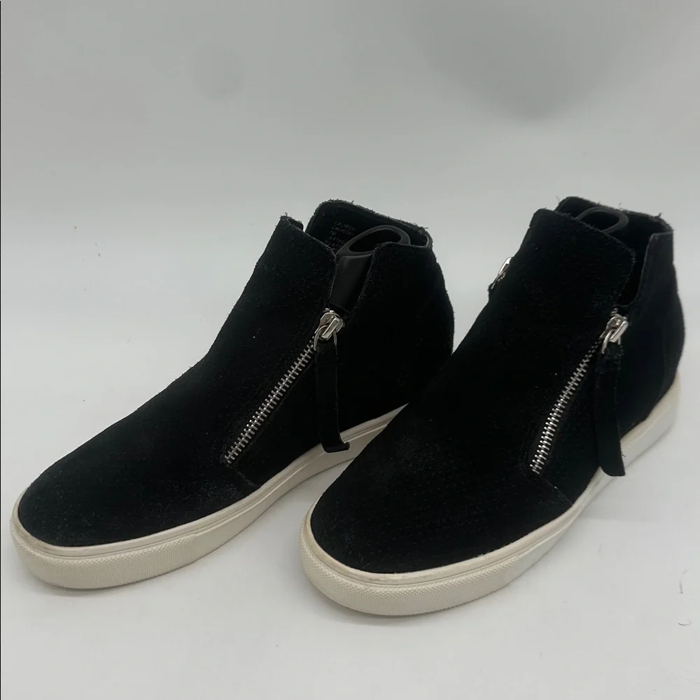 Steve Madden Women's Caliber High Top Suede Black Sneakers Size 7